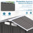 Gray 5x3 Ft Metal Outdoor Storage Shed With Peaked Roof And Lockable Door, Efficient For Storing Daily Items Bikes, Multi - Function Tool In Gray, Waterproof , Suitable Balcony Courtyard Corners,