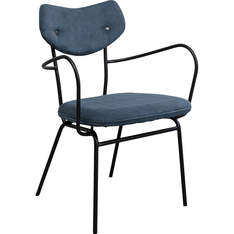 Viola Armchair in Blue, Blue