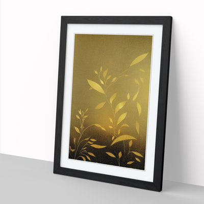 Leaf Print Gold - Picture Frame Print