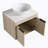 24 " Modern Design Float Bathroom Vanity With Ceramic Basin Set