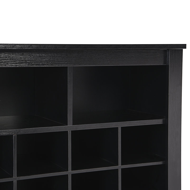 Armoire à chaussures Nickelsen Sleek Design, Noir
