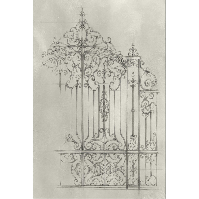 Barrière de fer Design II, H 12 po x l 8 po