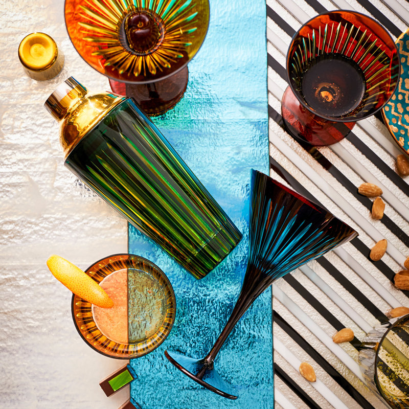 Prism Cocktail Set - Amber/Honey, Emerald; Peridot