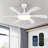 Ceiling Fan With Lights And Remote - 46" Modern Indoor Ceiling Fan Light Low Profile, Dimmable, Reversible Quiet Motor And Timing, Outdoor Ceiling Light For Covered Patios-1980697591-1980697589
