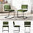 Aveon 19.6" H Mid-Century Modern Channel Velvet Cantilever Dining Chairs (Set of 2)-86128075