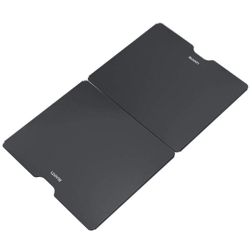 Ensemble de 2 planches à découper et évier en verre noir Ruvati LedgeFit pour éviers de poste de travail Ruvati 17 po x 15 po