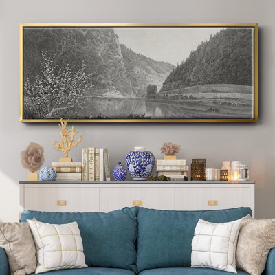 «Delaware Water Gap», toile encadrée