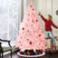 Arbre de Noël artificiel enneigé 6 pi avec base en métal 6 pi -445395316
