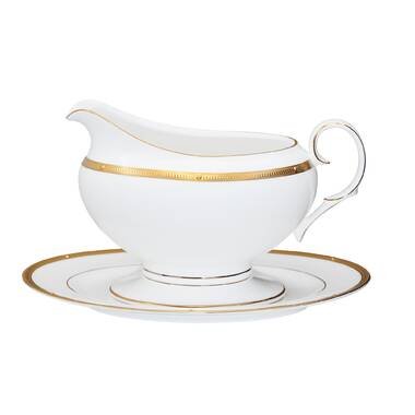 Thankful Gravy Boat with Warming Stand Style Me Pretty