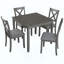Ensemble de table de salle à manger 5 pièces Elegant Elegant-2004388080