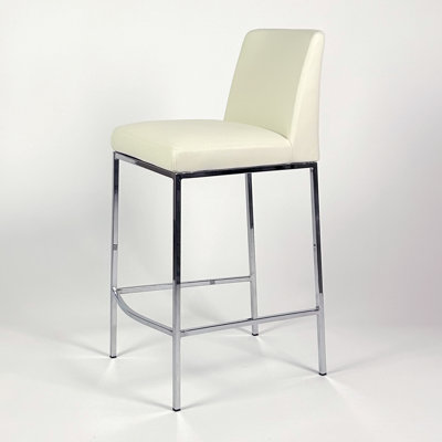 Aretha Upholstered Counter Stool with Metal Frame
