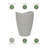Vinisha ECOBO EcoFriendly Round Pot Planter, Onda IndoorOutdoor use, Four Season Use-88977523-88977527