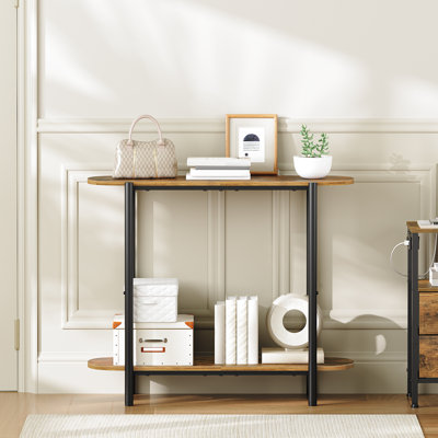 Illona 29.5" Small Console Table Entryway Table with Storage Shelf