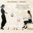 Mobile Rolling Small Table, Adjustable Height Computer Desk with Keyboard Tray-909976035