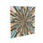 Multi Colored Wood Handmade Carved Starburst Wall Décor 36" x 1" x 36"