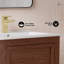 Meuble-lavabo autoportant 24 po Nadar en chêne brun avec comptoir Nadar-659734148-659734167