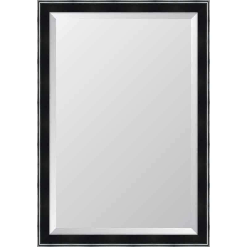 Flat Wall Mirror, Black