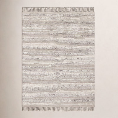 Benjamin Natural Ivory Hand-Knotted Wool Rug