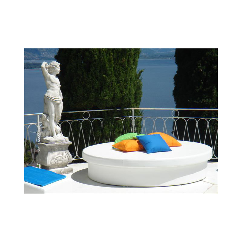 SunPad Outdoor 8 - Seat Patio Daybed, Silver Pixel