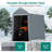 12x12 ft Portable Garage Canopy with Removable Sidewalls & Waterproof Tarp Cover for Motorcycle, Bike & Outdoor Storage