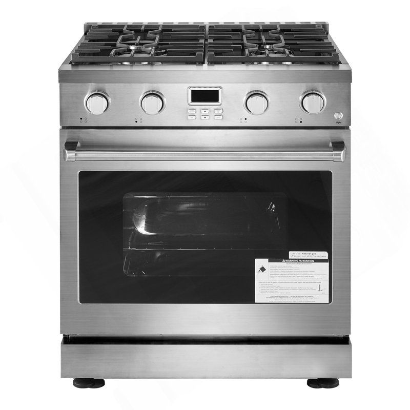Four à convection 30 po 4 brûleurs scellés en acier inoxydable