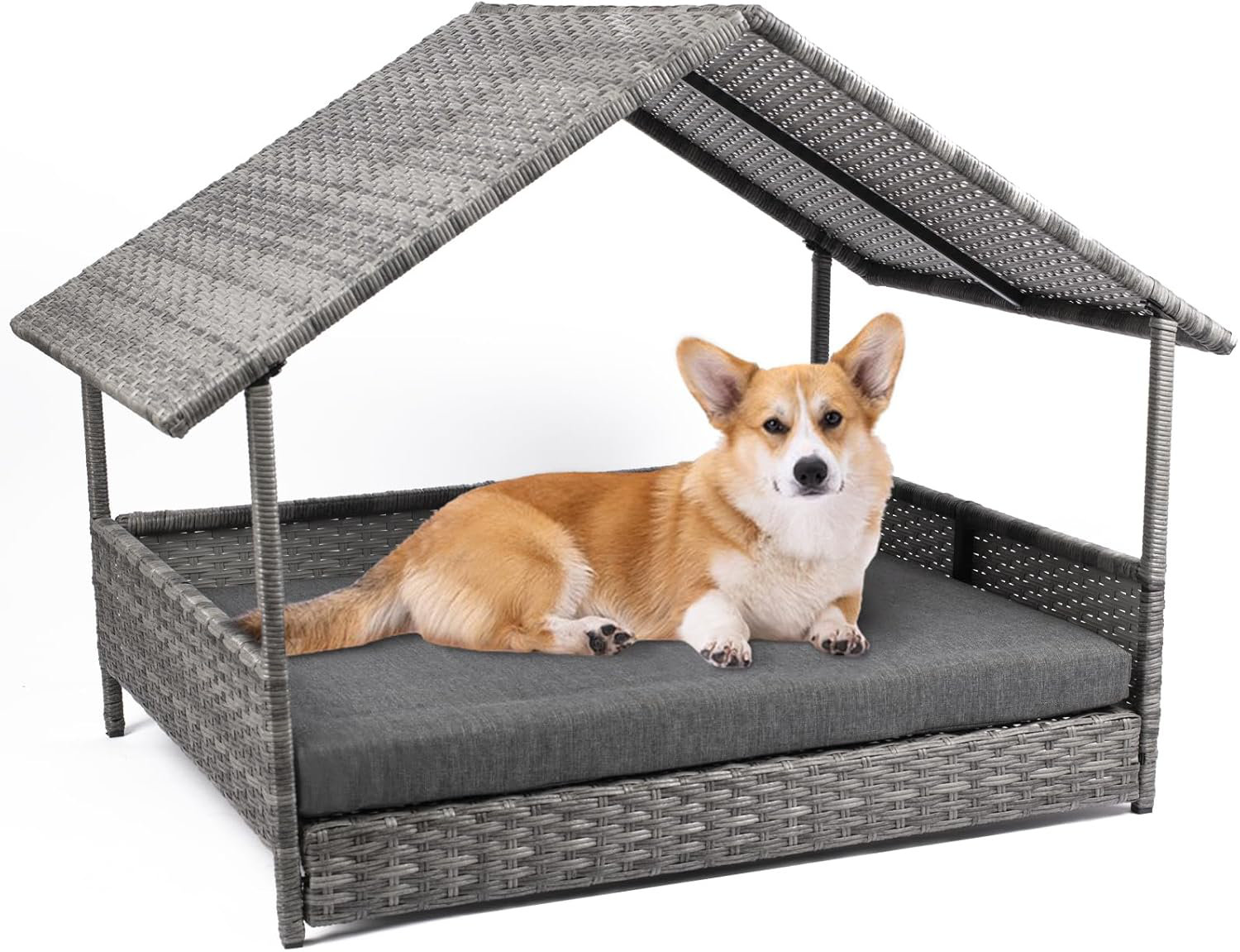 Photo inspiration: Bay Isle Home Outdoor Indoor Medium Wicker Dog House With Photo Inspiration