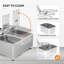 Friteuse électrique à double cuve 36QT 110V 6600W avec minuterie