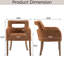 Chaise de salle à manger rembourrée avec accoudoirs-736720984