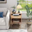 Table de chevet en bois naturel