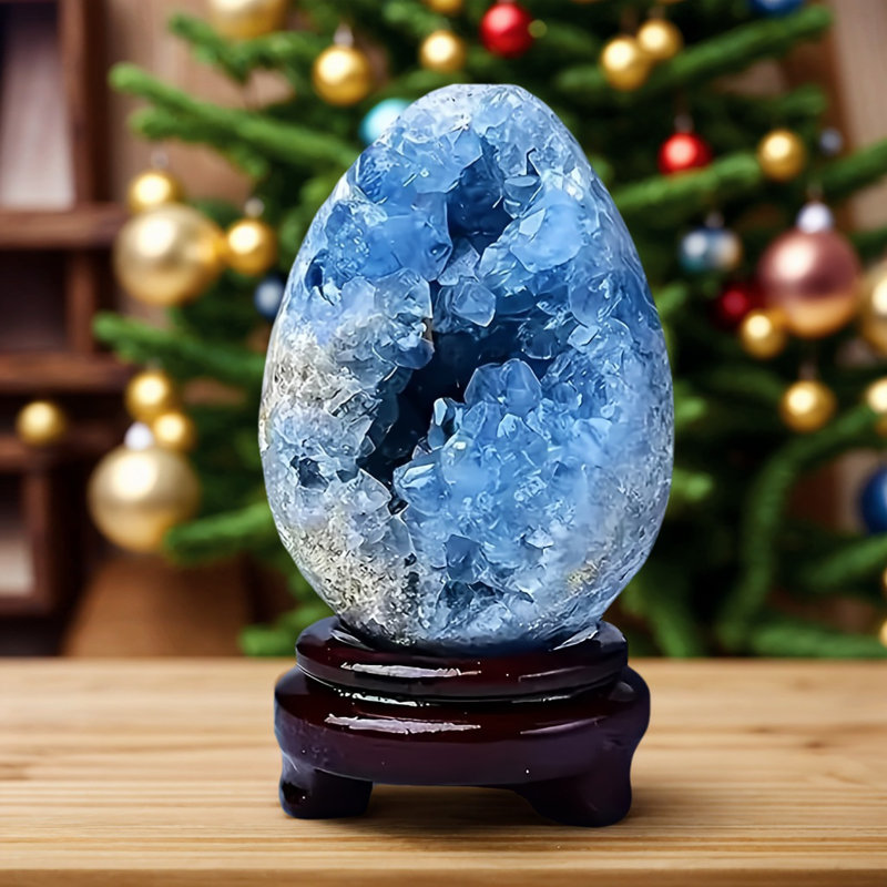 Celestine Druse, 600-800G ， Décoration, Ornements, Cadeaux des Fêtes, Cadeaux de la Saint-Valentin