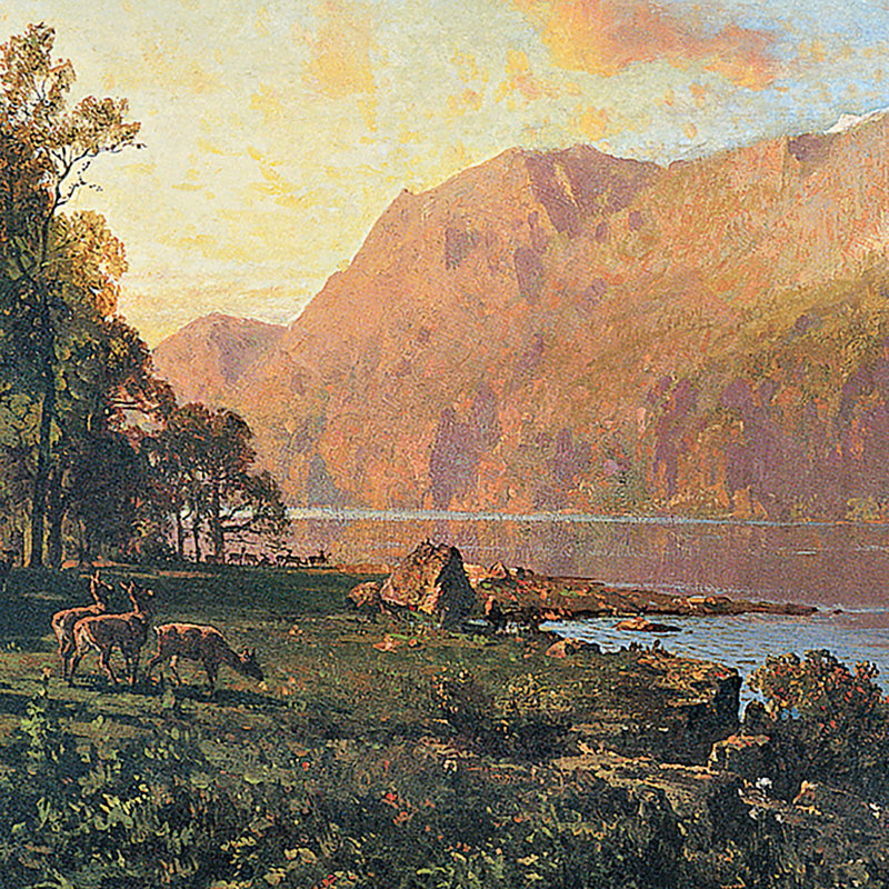 Emerald Lake Near Tahoe, 1900 Print by Thomas Hill, 14.25" H x 19.75" W x 1.875" D