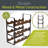 12 Bottle Rustic 3 Tier Stackable Wine Rack Freestanding Organizer