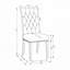 Chaises d'appoint rembourrées en tissu