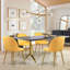 Chaise d'appoint empilable en velours-475249282