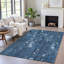 Machine Washable Indoor/Outdoor Xhevrie Blue Rug-112168306