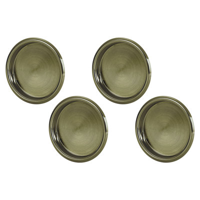 Easy Snap in Closet Sliding Door 2 1/8" Centre to Centre Finger Pull Multipack