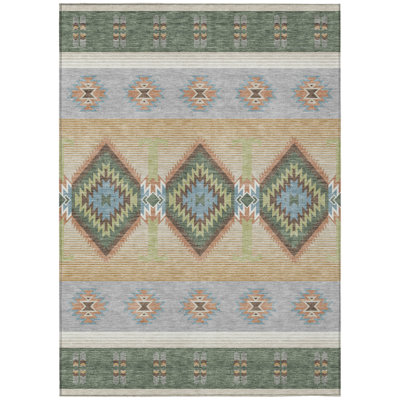 Machine Washable Indoor/Outdoor Chantille ACN2541 Lodge Rug