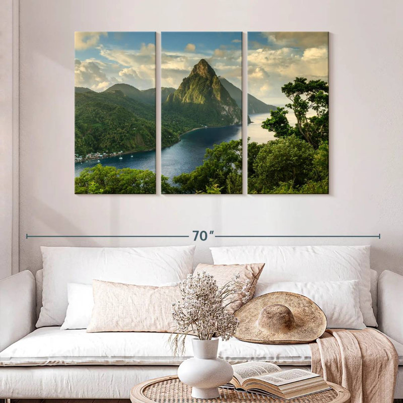 Rorry Saint Lucia Piton View, 32" H x 50" W
