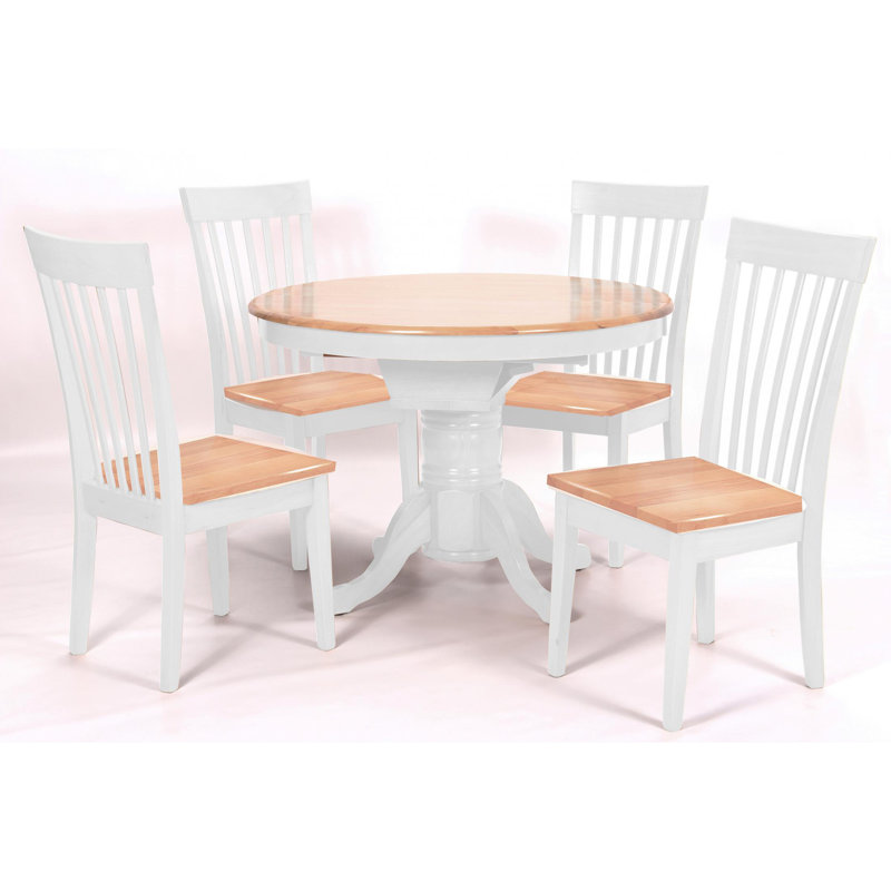 Bernadea 4 -Person Solid Wood Dining Set