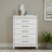 Oxford King Upholstered Bed, Dresser & Mirror, Chest, Nightstand Bedroom Set w/ LED Lighting-938895328