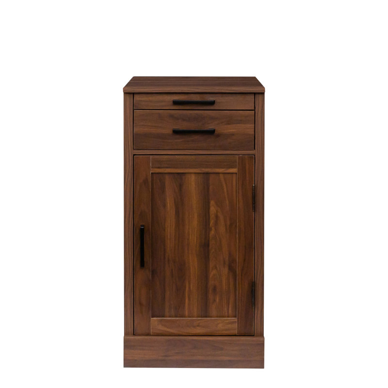 Modular Brown Walnut Buffet Cabinet For Dining - Stylish And Functional Storage Large Capacity Wine Bar With Room, Brown