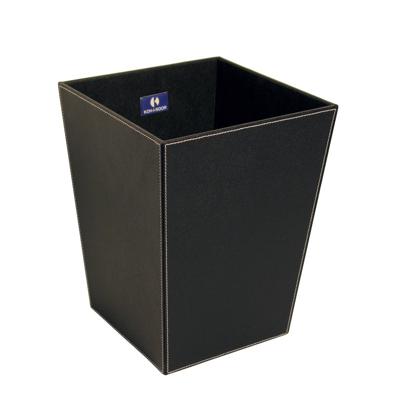 Ecopelle 1.3 Gallons Waste Bin, Black