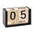 Large Black Wood Calender selected