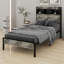 Lit plateforme avec rangement et accessoires-1316906791