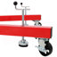 Support moteur pliable 1500Lbs, tête rotative à engrenages, tête de montage réglable à 360 degrés, couleur rouge