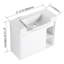 Meuble-lavabo mural 28 po avec lavabo en céramique blanche et porte à fermeture en douceur 28 po-1236443316