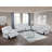 Manual Motion Loveseat Recliner Fur-Like Corduroy In Light Gray