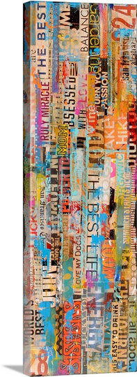 "Bellay Metromix 18" par Erin Ashley, impression sur toile, H 60 po x l 20 po x P 1,25 po