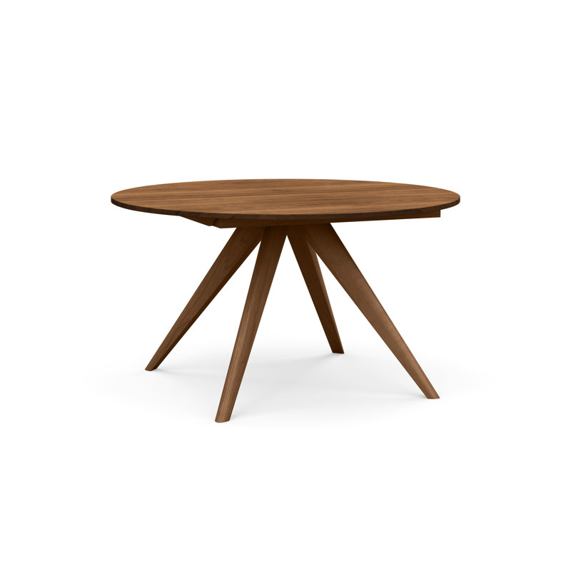 Catalina Round Extension Table, 54" L x 54" W, Saddle Cherry