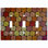 Patterned 3 - Gang Toggle Light Switch Standard Wall Plate